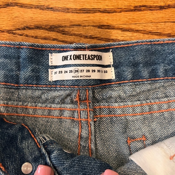 One Teaspoon Denim Cutoff Shorts - Picture 2 of 5